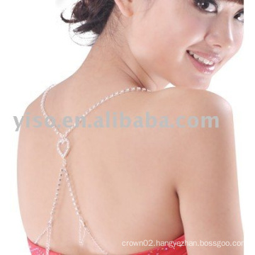 hot selling heart rhinestone bra strap